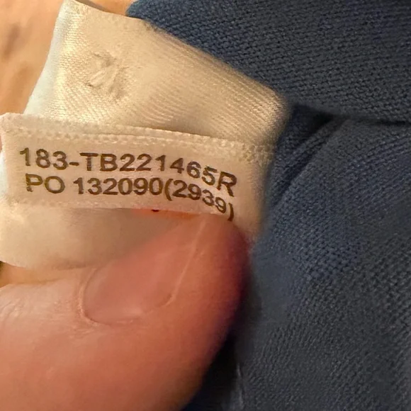 Tommy Bahama Supima Cotton Long Sleeve Polo Blue Men's‎ Large TB221465R - Picture 4 of 5